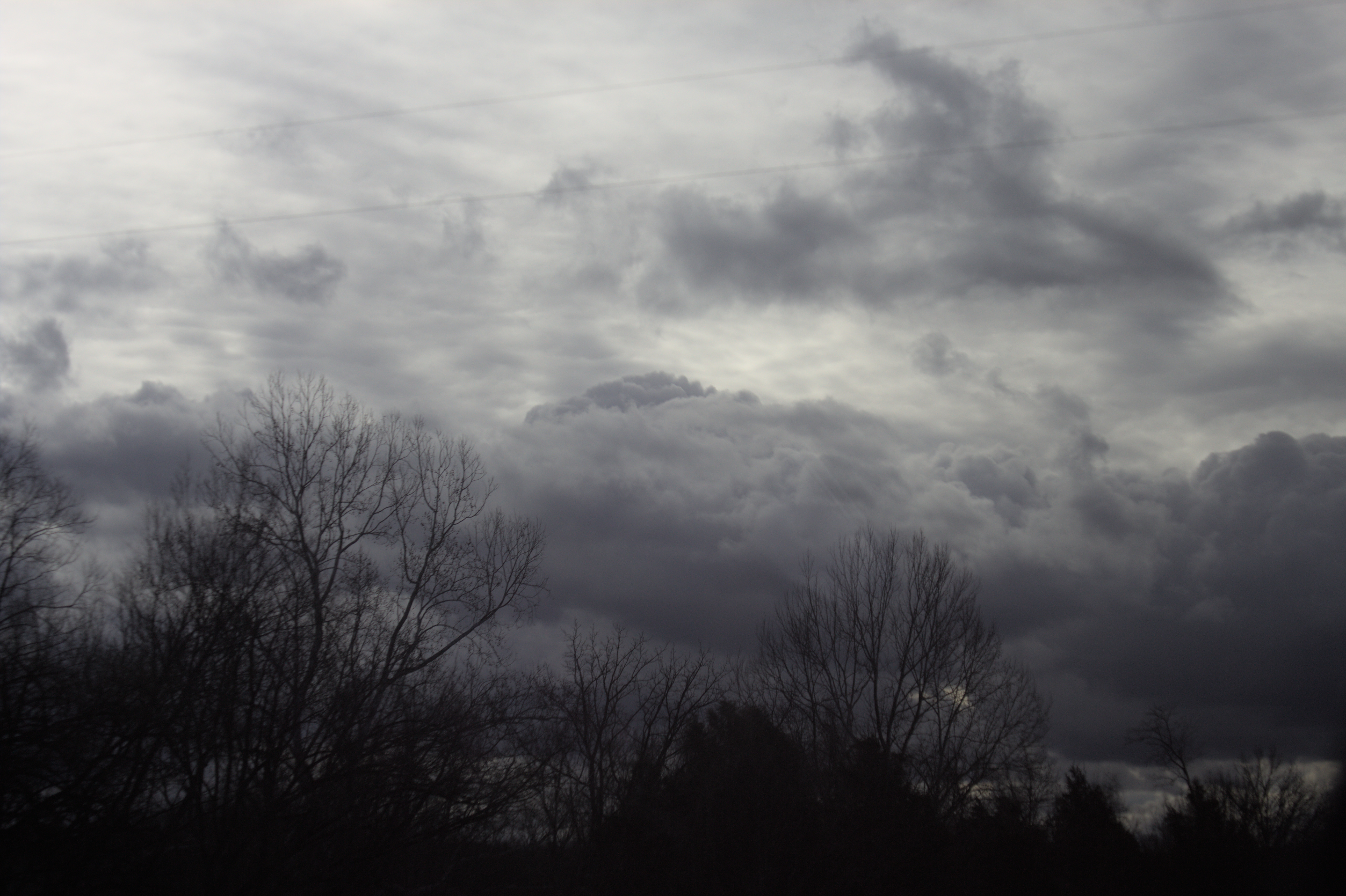 A picture of a remarkably volumetric cloud.